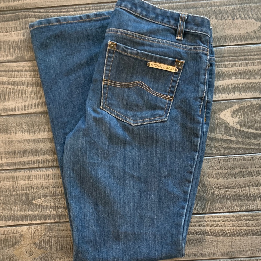 Michael Kors Women's Classic Blue Straight Leg Jeans